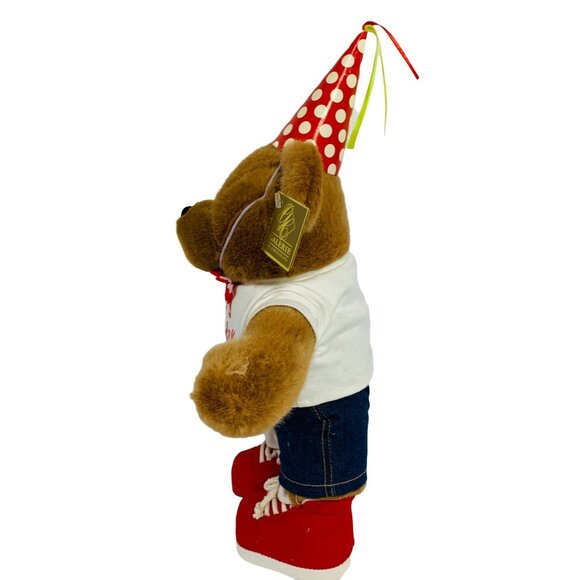 Galerie Birthday Teddy Bear Plush Party Brown Stuffed Animal Outfit Toy Gift - Picture 4 of 10